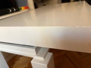 Mesa de centro blanca de madera