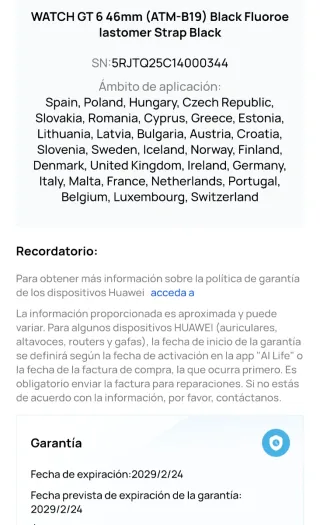 Huawei Watch GT 6 46mm Nero