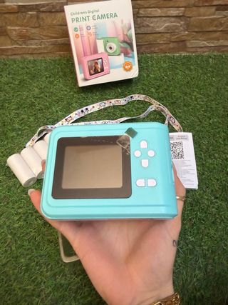 Cámara Impresora Digital Azul y Blanca