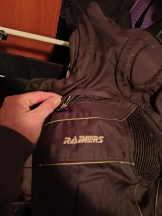 Chaqueta de moto RAINERS negra