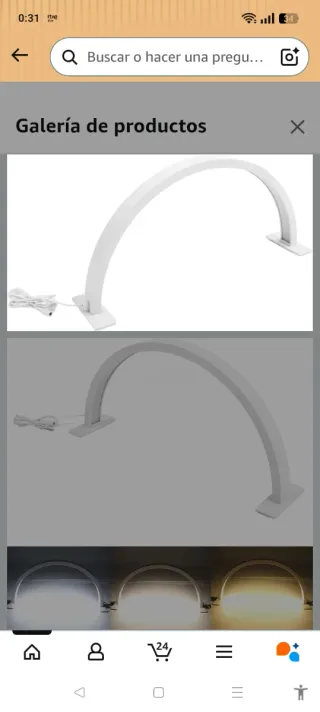 Lámpara Media Luna 3000K-6500K