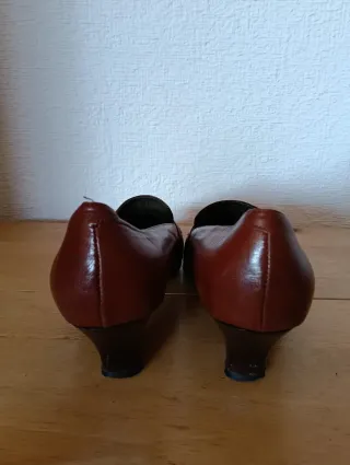 Mocasines piel mujer marrones T.39