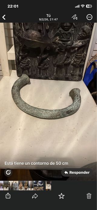 Moneda  Africana  Bronce Peso 2606g