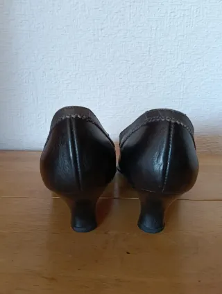 Merceditas mujer T37 negras y grises