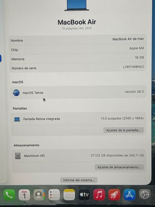 MacBook Air 13 16GB RAM 256GB SSD 2025