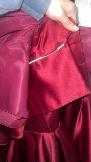 Vestido Flamenca Rojo Espalda Descubierta