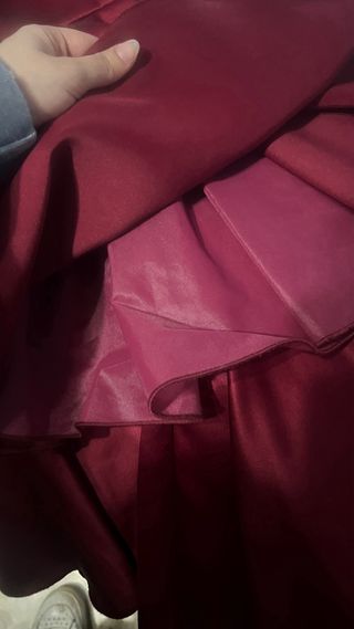 Vestido Flamenca Rojo Espalda Descubierta