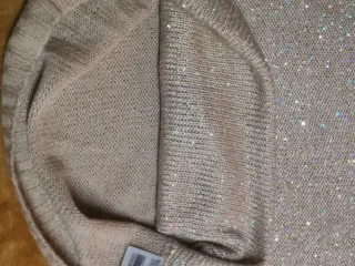 Jersey lentejuelas dorado y plateado. Talla L.