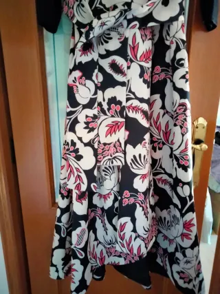 Vestido largo estampado elegante