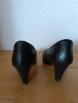 Zapatos de salón mujer de piel  negros T36