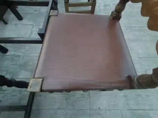 Sillas Castellanas Madera y Cuero