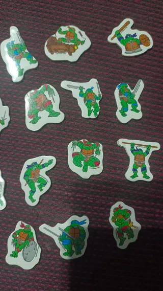 20 adhesivos Tortugas Ninja Chicle