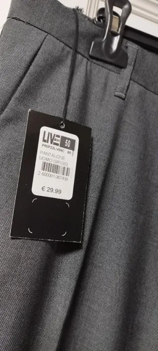 Pantaloni eleganti uomo grigi