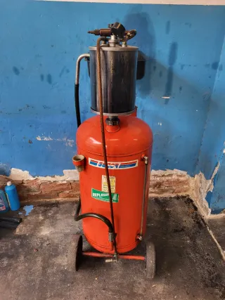 Recogedor aceite taller con bandeja