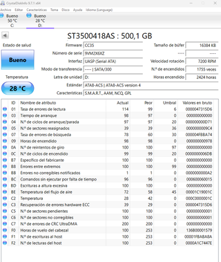 Disco Duro Seagate 500GB SATA ST3500418AS