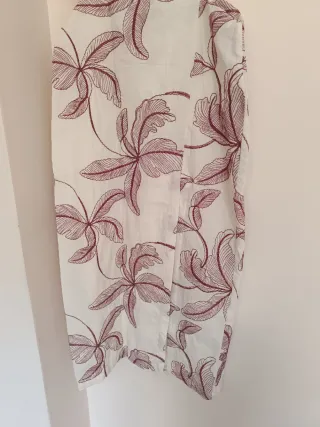 Vestido midi bordados estampado floral zara tallaL