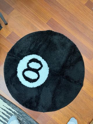 Alfombra Redonda Bola 8 Billar