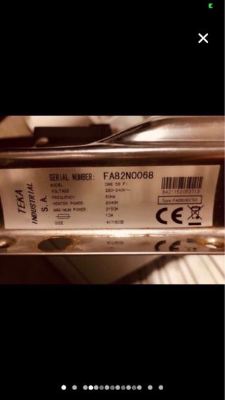 Recambios Lavavajillas Teka DW6 58 FI