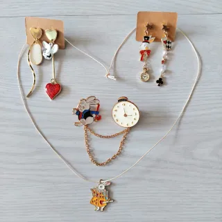 Conjunto Bisutería Conejo Blanco Alice