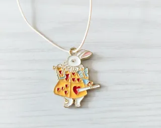 Conjunto Bisutería Conejo Blanco Alice