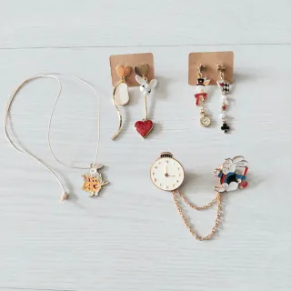 Conjunto Bisutería Conejo Blanco Alice