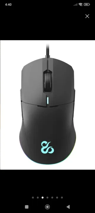 Mouse da Gaming Newskill EOS in nero e blu. Progettato per professionisti.