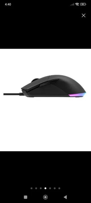 Mouse da Gaming Newskill EOS in nero e blu. Progettato per professionisti.