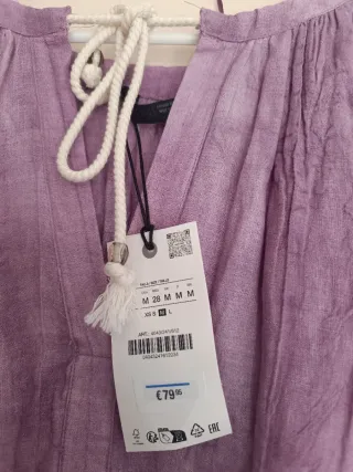 Vestido túnica morado talla única