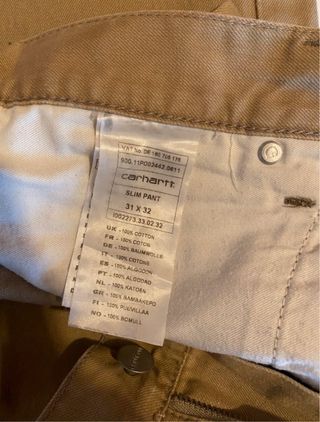 Pantalón Chino Carhartt Beige
