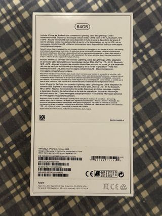 Scatola originale iPhone XR gialla