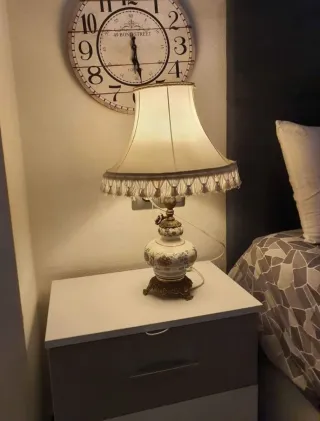 Pareja Lámparas Cerámica Vintage