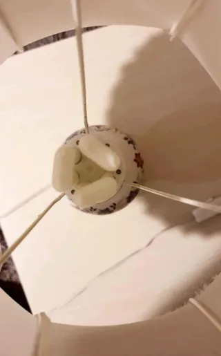 Pareja Lámparas Cerámica Vintage