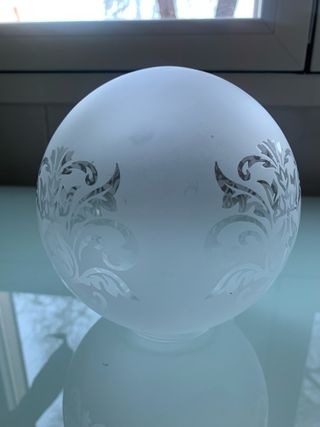 PLAFON de cristal esmerilado