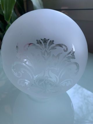 PLAFON de cristal esmerilado