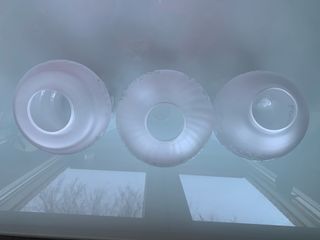 PLAFON de cristal esmerilado