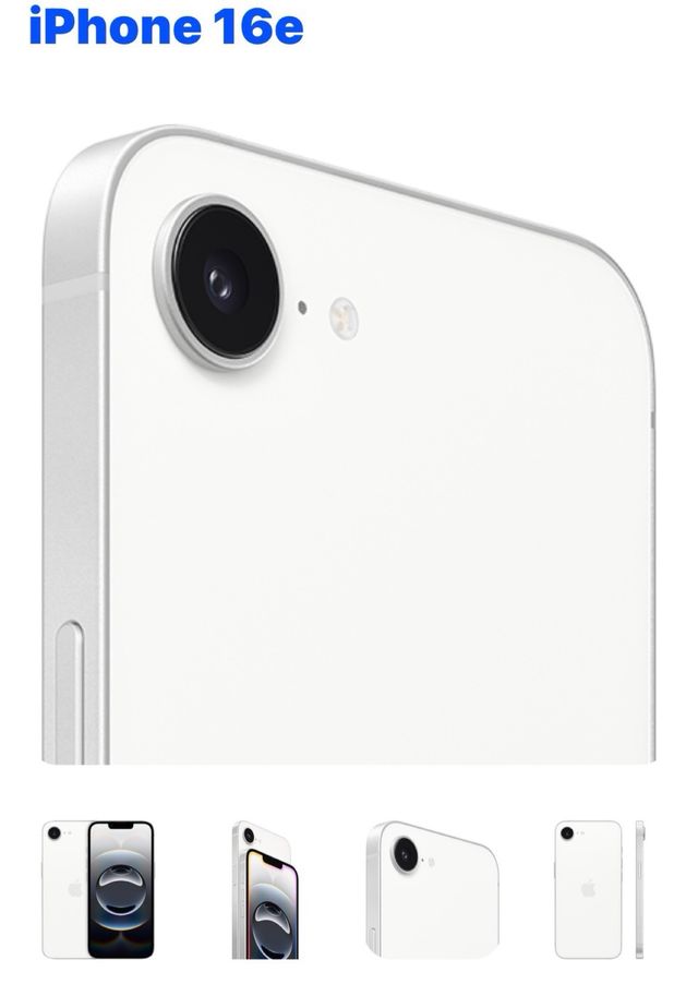 iPhone 16e Plata/Blanco