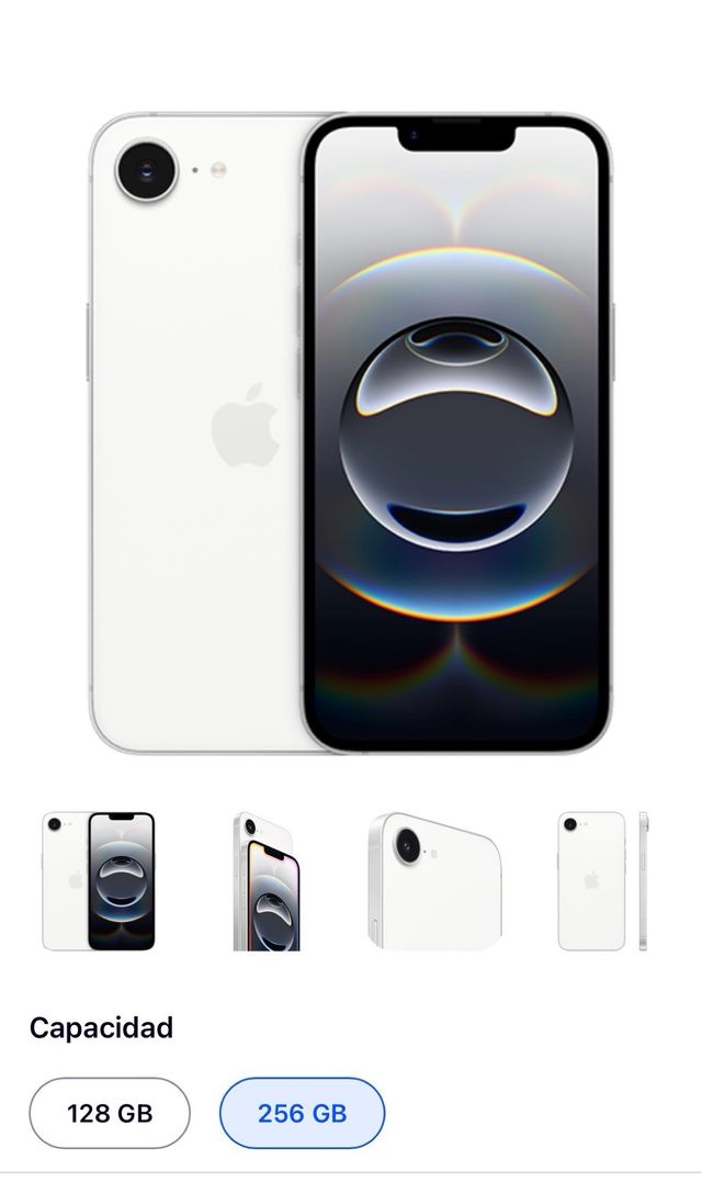 iPhone 16e Plata/Blanco