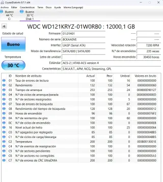 Disco duro WD Gold 12TB WD121KRYZ SATA