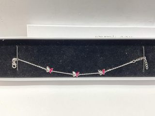 pulsera plata 925mm con piedra con circonita