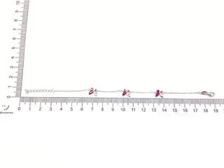 pulsera plata 925mm con piedra con circonita