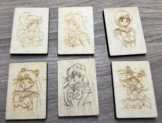 Magneti Sailor Moon Incisi Laser