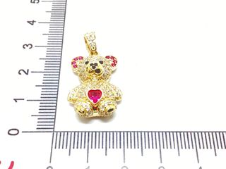 colgante oro 18k con piedra