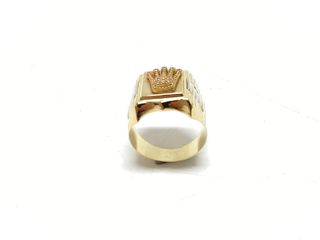 sello oro 18k con piedra