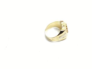 sello oro 18k con piedra