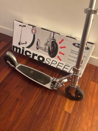 Patinete Micro Speed+ Plata