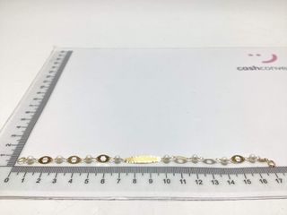 esclava oro 18k con piedra