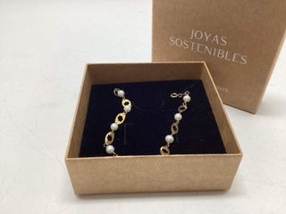 esclava oro 18k con piedra