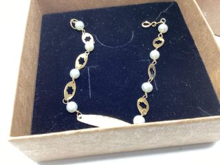 esclava oro 18k con piedra