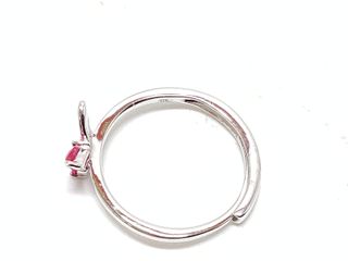 anillo plata 925mm con piedra con circonita