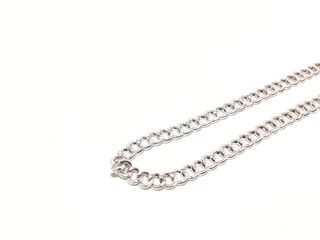 cadena plata 925mm con piedra con circonita 19.5cm